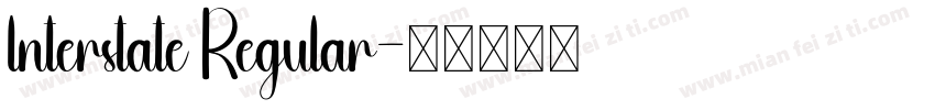 lnterstate Regular字体转换